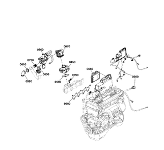 Engine Group - Fuel Components Diagram and Parts List for 076197-00  Briggs and Stratton Generator